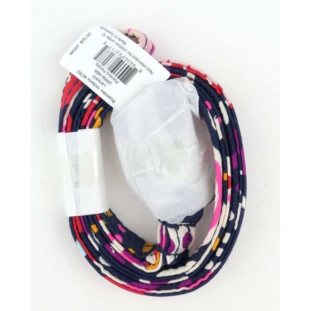 Vera Bradley Painted Paisley Cotton Lanyard‎ NWT - Picture 2 of 2